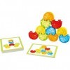 HABA 300145 Wooden Stacking Game Wigglefants, Ages 2 and Up Made in Germany 