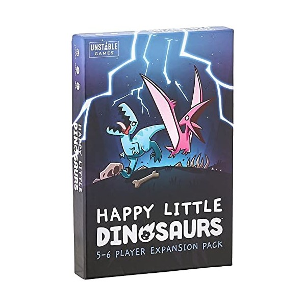 TeeTurtle , Happy Little Dinosaurs: 5-6 Player Expansion, Card Game, Ages 8+, 2-6 Players, 30-60 Minutes Playing Time, 5565-U