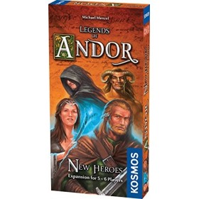 Thames & Kosmos ,692261, Legends of Andor: New Heroes Expansion, Compatible with Part 1, Cooperative Board Game, 2-6 Players,
