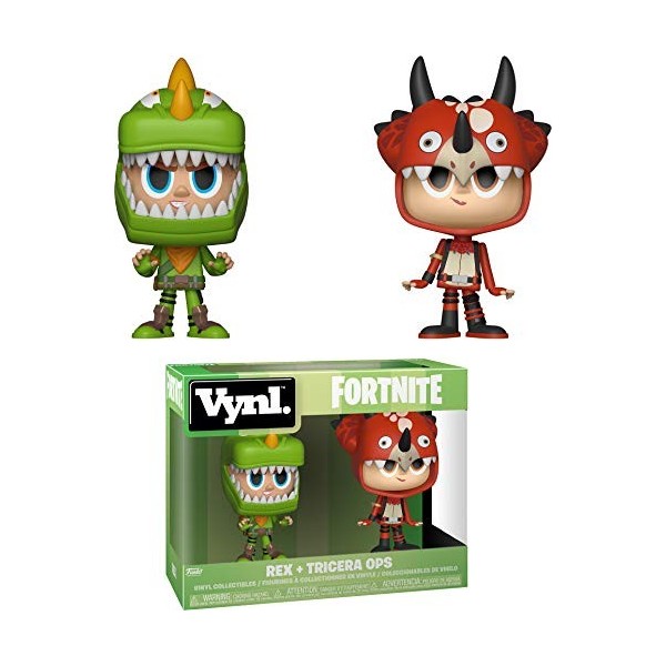 Funko VYNL: Fortnite A -2PK - Rex & Tricera Ops - Figurine en Vinyle à Collectionner - Idée de Cadeau - Produits Officiels - 