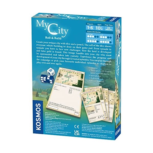 My City Roll & Build Jeu de cartes