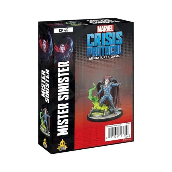 Atomic Mass Games, Marvel Crisis Protocol: Character Pack: Mr Sinister: Marvel Crisis Protocol, Miniatures Game, Ages 10+, 2+