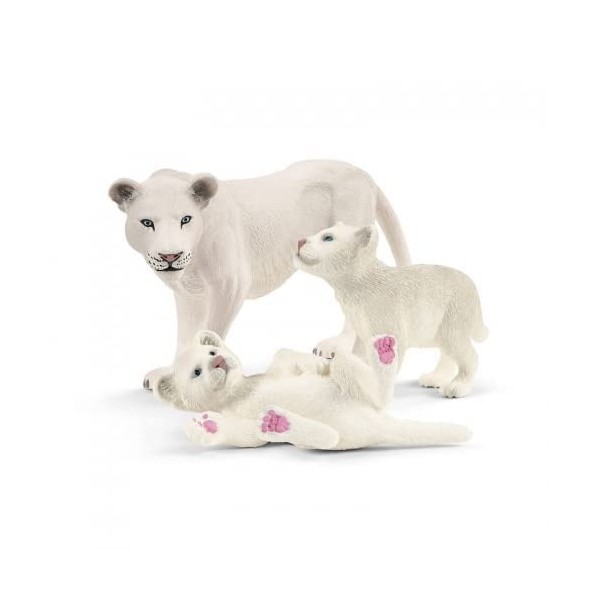 Schleich 42505 Lionne avec bébés, dès 3 ans, Wild Life - coffret, 13,6 x 5,8 x 19,2 cm