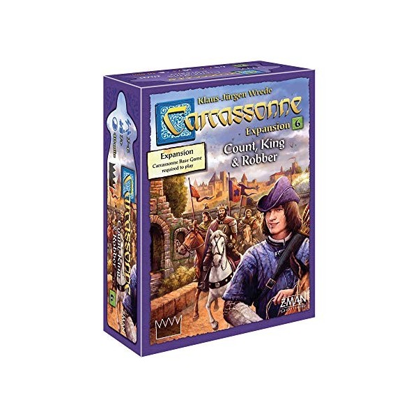 Z-Man Games , Carcassonne Count, King & Robber, Board Game Expansion 6, Ages 7 and up, 2-6 Players, 45 Minutes Playing Time