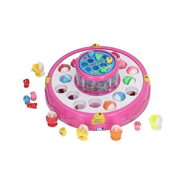Weikeya Jouet De Pêche Magnétique ABS Composants Électroniques 2 Couches À La Mode Musical Light Board Jeu De Pêche Magnétiqu