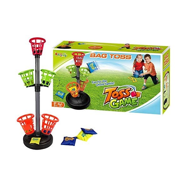 Jeu daction et de Réflexe - Jeu de Jardin - Jeu de Lancer - Basket Lancer de Sac - Toucher la Cible