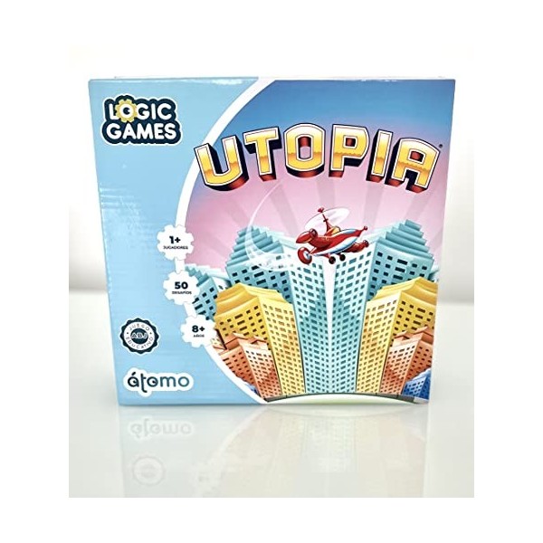 Utopia - Jeu de logique Logic Game, jeu pour 1 joueur à partir 8 ans - Jeu pour raisonnement, logique et attention