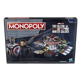 MONOPOLY: Marvel Studios The Falcon and The Winter Soldier Edition Jeu de société pour les fans de Marvel, jeu pour 2 à 6 jou
