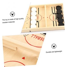 ibasenice Échecs Rebondissants Ensemble De Jeu DIntérieur Frondes pour Enfants Échiquier en Bois Jeux De Société Fronde Jeu 