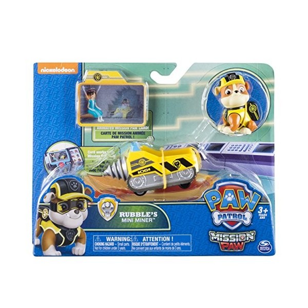 PAW PATROL 6037963 Rubble Mission Mini Véhicule