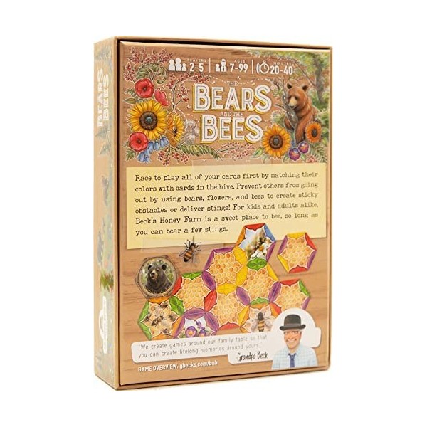 The Bears and The Bees | A Delightfully Strategic Tile Laying Game Ideal for Kids, Teens, & Adults | from The Creators of Cov
