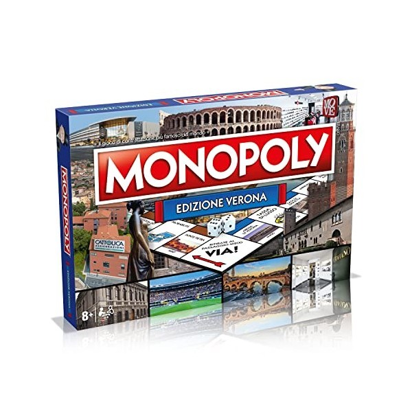 Winning Moves - Monopoly Ed Vérone, Jeu de société