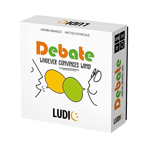 John Adams Ludic Debate Game : Celui Qui convainc gagne ! Jeu de société pour 3 à 8 Joueurs à partir de 10 Ans