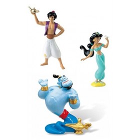Bullyland Walt Disney 3 Figurine Set Aladdin 12454 Genie 12472 Jasmine 12453