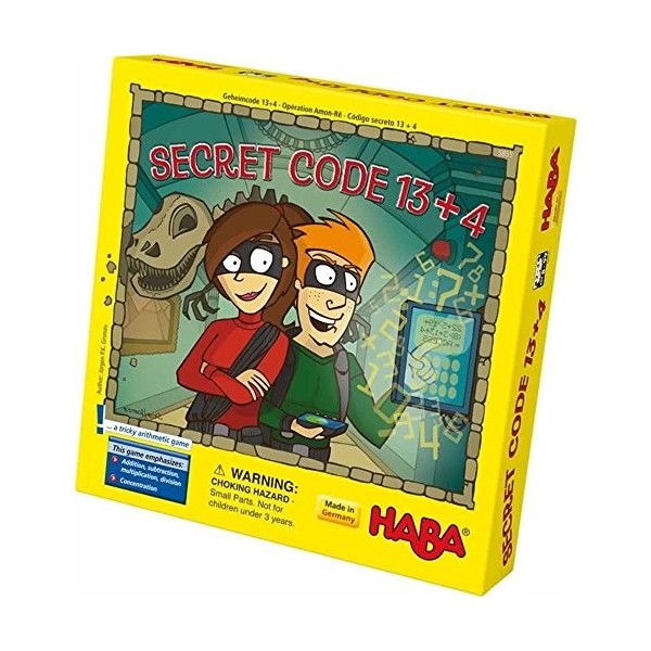 HABA Secret Code 13+4 A Tricky Arithmetic Game Made in Germany 