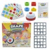 2 Pcs Jeux dassociation Rapide géométrique - Jeux de société familiaux pour Enfants et Adultes | Jeu de société à Correspond