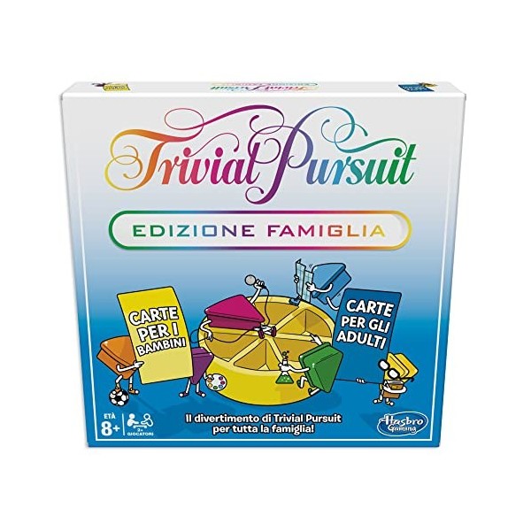 Jeu de Plateau Trivial Pursuit&nbsp;: édition familiale, Jeux-questionnaires pour Adultes et Enfants, Jeux de société familiaux po