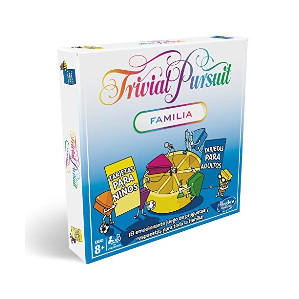Jeu de Plateau Trivial Pursuit&nbsp;: édition familiale, Jeux-questionnaires pour Adultes et Enfants, Jeux de société familiaux po