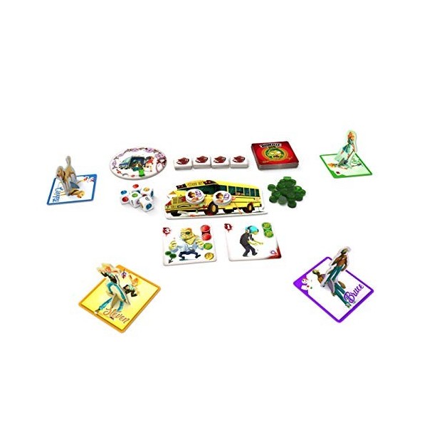 ZOMBIE BUS - le jeu coopératif où cest chacun pour soi ! jeu de dés et de cartes pour toute la famille - 2 à 5 joueurs - 30 