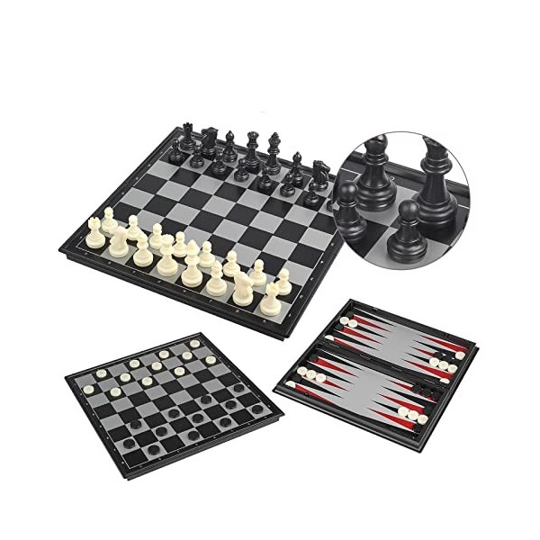 Andux Jeu De Plateau Magnétique Pliable Ludo Chess CXYXQ-03 M 