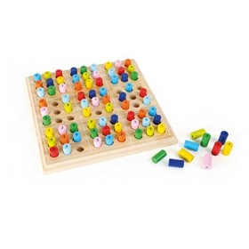 Small Foot- Sudoku « Couleurs » en Bois pour Enfants, Jeu de société à partir de 6 Ans, 2489, One Color, Taille Unique