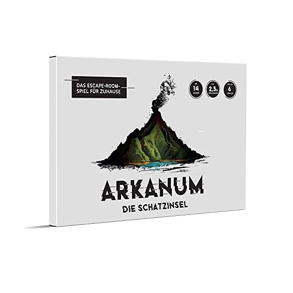 Arkanum The Treasure Island – Escape Room Jeu pour adultes, amis et familles. Jeu de société pour 1 à 6 personnes