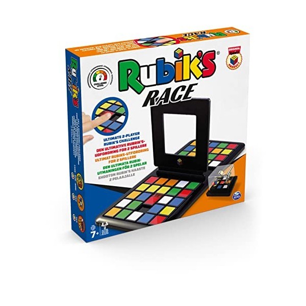 RUBIKS Race - Jeu de Casse-Tête Coloré Rubiks - Jeu de société Classique 3X3 - Stratégie Ultime Face à Face - Jeu pour Deux