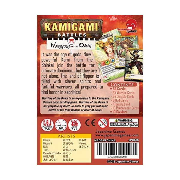 GLOBAL GAMES Kamigami Battles: Warriors of The Dawn Expansion
