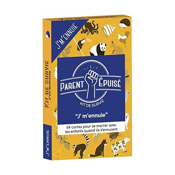 Parent épuisé Kit de survie : Jmennuie | Jeu de société | À partir de 4 ans | 2 joueurs