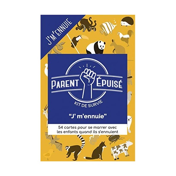 Parent épuisé Kit de survie : Jmennuie | Jeu de société | À partir de 4 ans | 2 joueurs