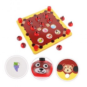 Toyvian 1 Jeu Jeu De Mémoire Jouets pour Bébés Jouet De Jeu Dentraînement De Mémoire Jeu Déchecs à Mémoire De Bois Jeu Déc