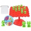 Wukesify 5 Pcs Jeu dGrenouille | Cool Frog Balance Toys Jeux à Deux Joueurs | Homeschool Maternelle Cool Toys Éducatifs Gren