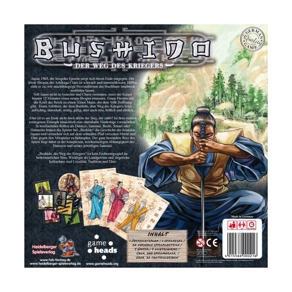 Heidelberger Spieleverlag he158 – Bushido – La Voie du Guerrier