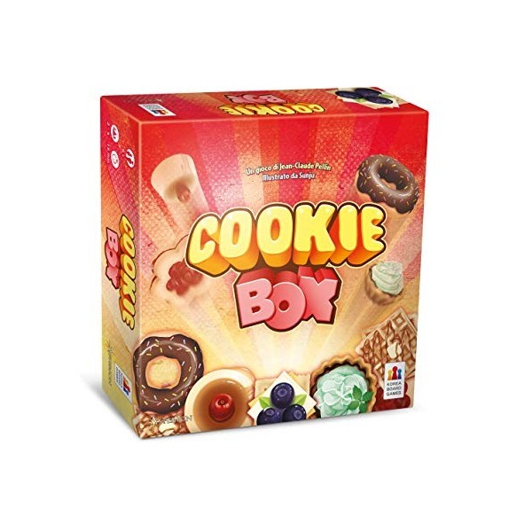 Asmodee - Cookie Box, Jeu de société pour Toute la Famille, 2-4 Joueurs, 6+ Ans, édition en Italien