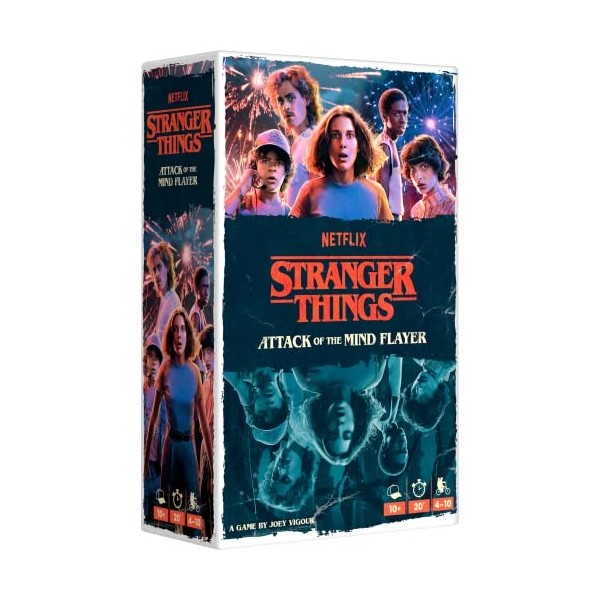 Repos Stranger Things : Attack of The Mind Flayer Jeu de société à partir de 10 Ans 4 à 10 Joueurs Temps de Jeu 20 Minutes