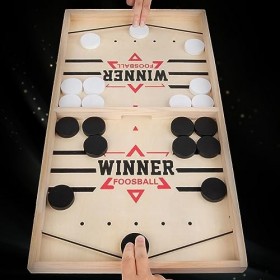 Changor Jouet de Jeu de société Familial, Jeu de Table de Hockey Intéressant et Sûr 2 en 1 Lisse Améliore linteraction Paren