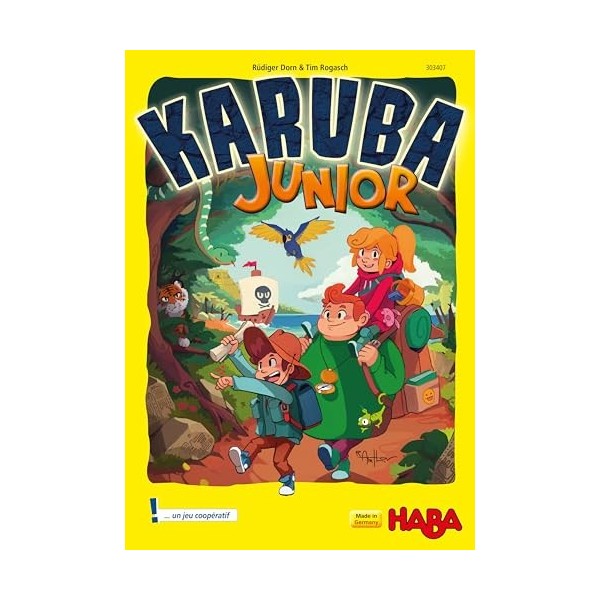 HABA- Karuba Junior société Enfant daventure coopératif et de stratégie-Grand Jeu de Plateau-1 à 4 Joueurs-4 Ans et Plus, 30