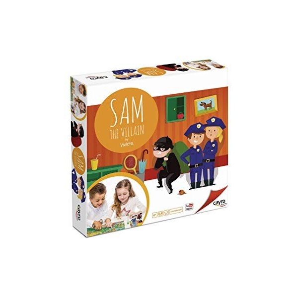 Cayro - Villain Sam - Jeu de société - À la Recherche du Voleur - Jeu de Police - Stratégie - Enfants et Adultes