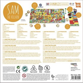 Cayro - Villain Sam - Jeu de société - À la Recherche du Voleur - Jeu de Police - Stratégie - Enfants et Adultes