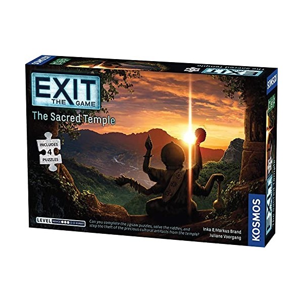 EXIT - The Sacred Temple Includes Puzzles Board Game