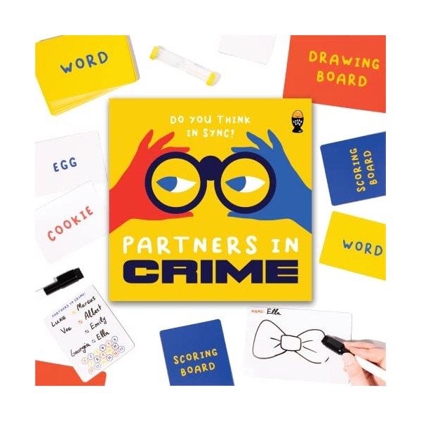 Partners in Crime : Un jeu de dessin et de deviner mystérieusement amusant. Do You Think In Sync? Jeu de cartes pour adultes 