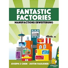 Strohmann Games Fantastic Factories - Manufactions | Extension | Jeu Familial | Jeu de société | 1 à 5 Joueurs | À partir de 