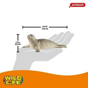 Schleich 14801 Phoque, dès 3 ans, Wild Life - figurine, 11,2 x 6,5 x 4,2 cm