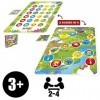 Twister Junior Jeu daventure Animal 2 Faces Tapis 2 en 1 Jeu de fête Jeu dintérieur pour 2 à 4 Joueurs