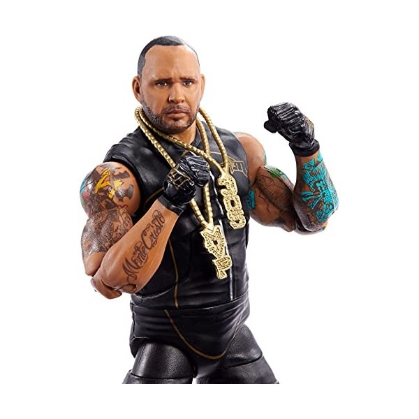 WWE Collection Élite figurine articulée de catch, MVP, visage réaliste et mains interchangeables, jouet pour enfant, GVB85