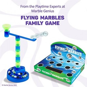 Marble Genius Jeu daction Flying Marbles : Le Jeu de Table Familial primé - AIM !&nbsp;Lancer!&nbsp;But!