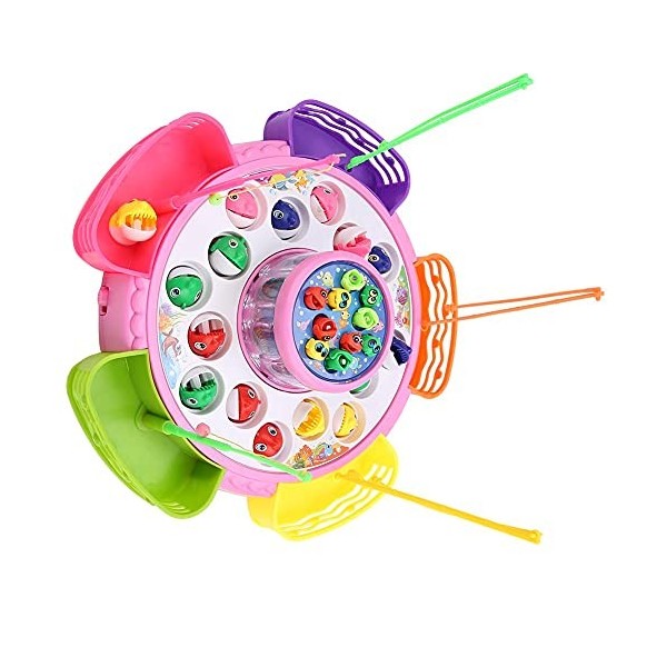 Airshi Jouets de Pêche, 1 Jeu de Plateau de Jeu de Pêche Enfants Jouets Intérieur Jeu éducatif Cadeau pour Filles ABS Extérie