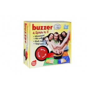 Beluga Jouets 98000&nbsp;–&nbsp;Buzzer Lustiges électroniques Jeu pour Toute la Famille, 4&nbsp;Jeux réunis : Savoir ce, Tempo Jeu de Jeu, V