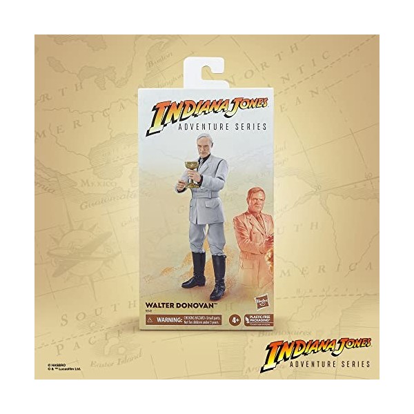Hasbro Indiana Jones et la dernière Croisade, Figurine Walter Donovan Adventure Series de 15 cm