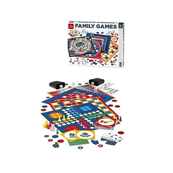 Dal Negro 8001097539659 Family Games Jeux de Table Classiques pour Tous, Multicolore